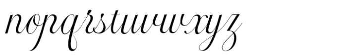Radiate Script Font LOWERCASE