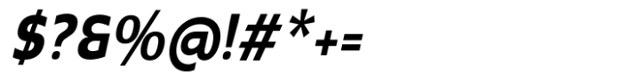 Radicle Bold Condensed Oblique Font OTHER CHARS