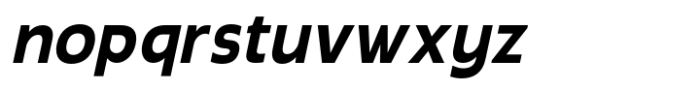 Radicle Bold Condensed Oblique Font LOWERCASE