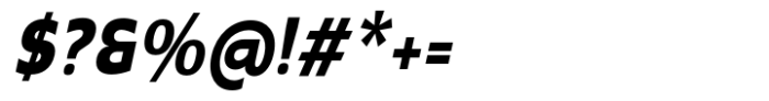 Radicle Extra Bold Condensed Oblique Font OTHER CHARS