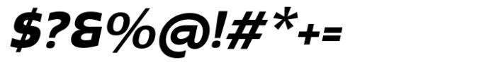 Radicle Extra Bold Oblique Font OTHER CHARS