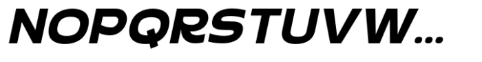 Radicle Extra Bold Oblique Font UPPERCASE