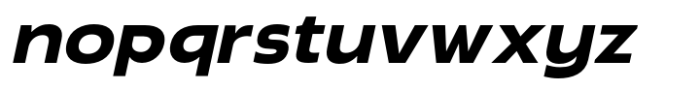 Radicle Extra Bold Oblique Font LOWERCASE