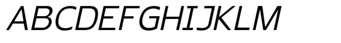 Radicle Light Oblique Font UPPERCASE