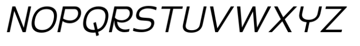 Radicle Light Oblique Font UPPERCASE