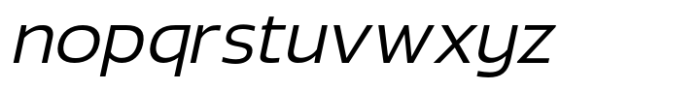 Radicle Light Oblique Font LOWERCASE