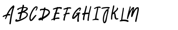 Radien Brush Font UPPERCASE