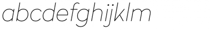 Radikal UltraThin Italic Font LOWERCASE