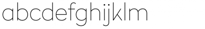 Radikal UltraThin Font LOWERCASE