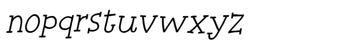 Radio Punk Italic Font LOWERCASE