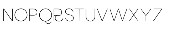 Radion Typeface Thin Font UPPERCASE