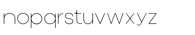 Radion Typeface Thin Font LOWERCASE