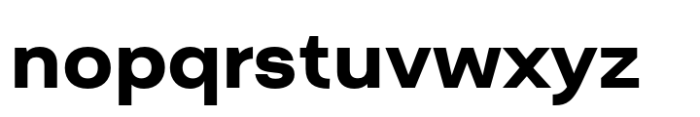 Radona Extended Black Font LOWERCASE