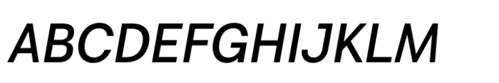 Radona Norm Demi Italic Font UPPERCASE