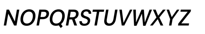Radona Norm Demi Italic Font UPPERCASE