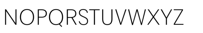 Radona Norm Thin Font UPPERCASE