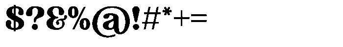 Radvin Regular Font OTHER CHARS