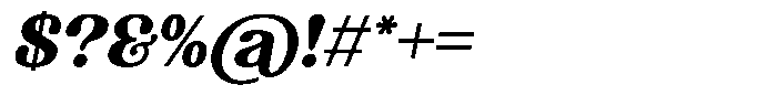 Radvin Slanted Font OTHER CHARS
