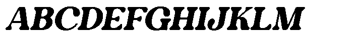 Radvin Slanted Font UPPERCASE