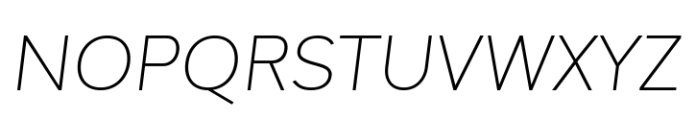 Raela Thin Italic Font UPPERCASE