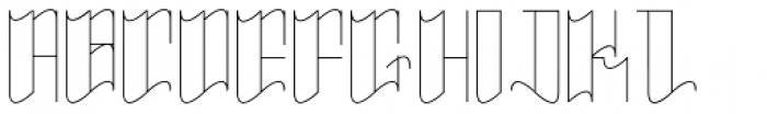 Raeling Font UPPERCASE