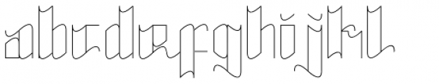 Raeling Font LOWERCASE