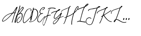 Rafailla Brush Script Regular Font UPPERCASE