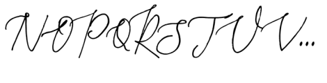 Rafailla Brush Script Regular Font UPPERCASE