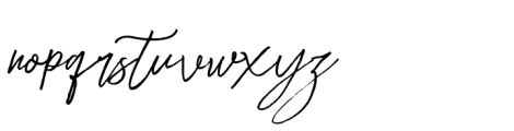 Rafailla Brush Script Regular Font LOWERCASE