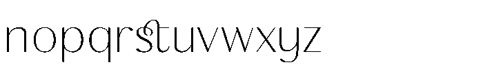 Rafbela Egitha Regular Font LOWERCASE