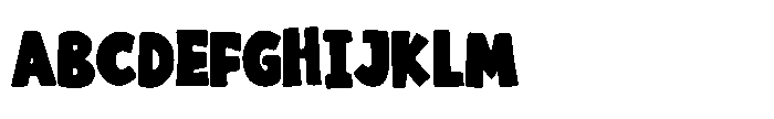 Rafeks Comic Font UPPERCASE