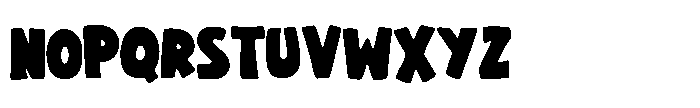 Rafeks Comic Font UPPERCASE
