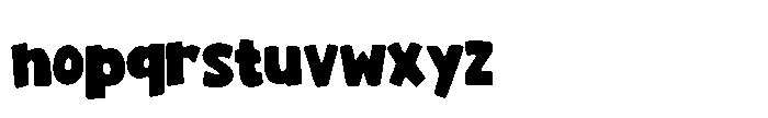 Rafeks Comic Font LOWERCASE
