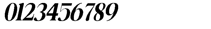 Rafiela Black Condensed Italic Font OTHER CHARS
