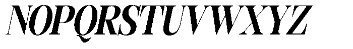 Rafiela Black Condensed Italic Font UPPERCASE