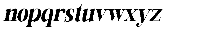 Rafiela Black Condensed Italic Font LOWERCASE