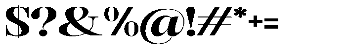 Rafiela Black Expanded Font OTHER CHARS