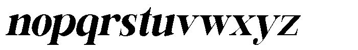 Rafiela Black Semi Condensed Italic Font LOWERCASE