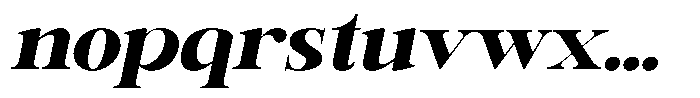 Rafiela Black Semi Expanded Italic Font LOWERCASE
