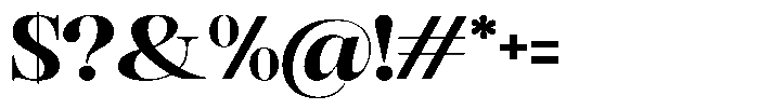 Rafiela Black Semi Expanded Font OTHER CHARS
