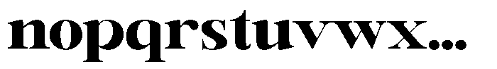 Rafiela Black Semi Expanded Font LOWERCASE
