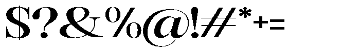 Rafiela Bold Expanded Font OTHER CHARS