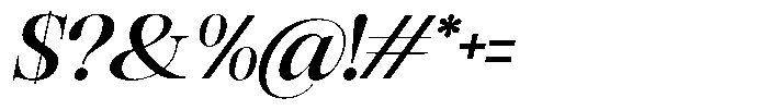 Rafiela Bold Italic Font OTHER CHARS
