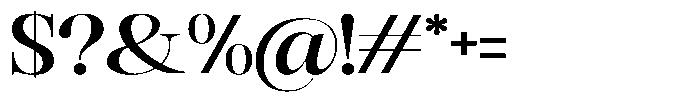 Rafiela Bold Semi Expanded Font OTHER CHARS