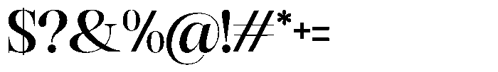 Rafiela Bold Font OTHER CHARS