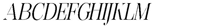 Rafiela Condensed Italic Font UPPERCASE