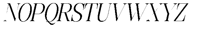Rafiela Condensed Italic Font UPPERCASE