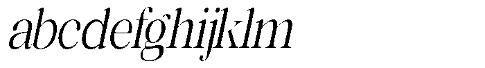 Rafiela Condensed Italic FONT