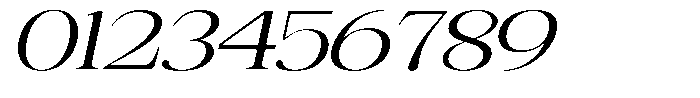 Rafiela Expanded Italic Font OTHER CHARS