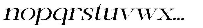Rafiela Expanded Italic Font LOWERCASE